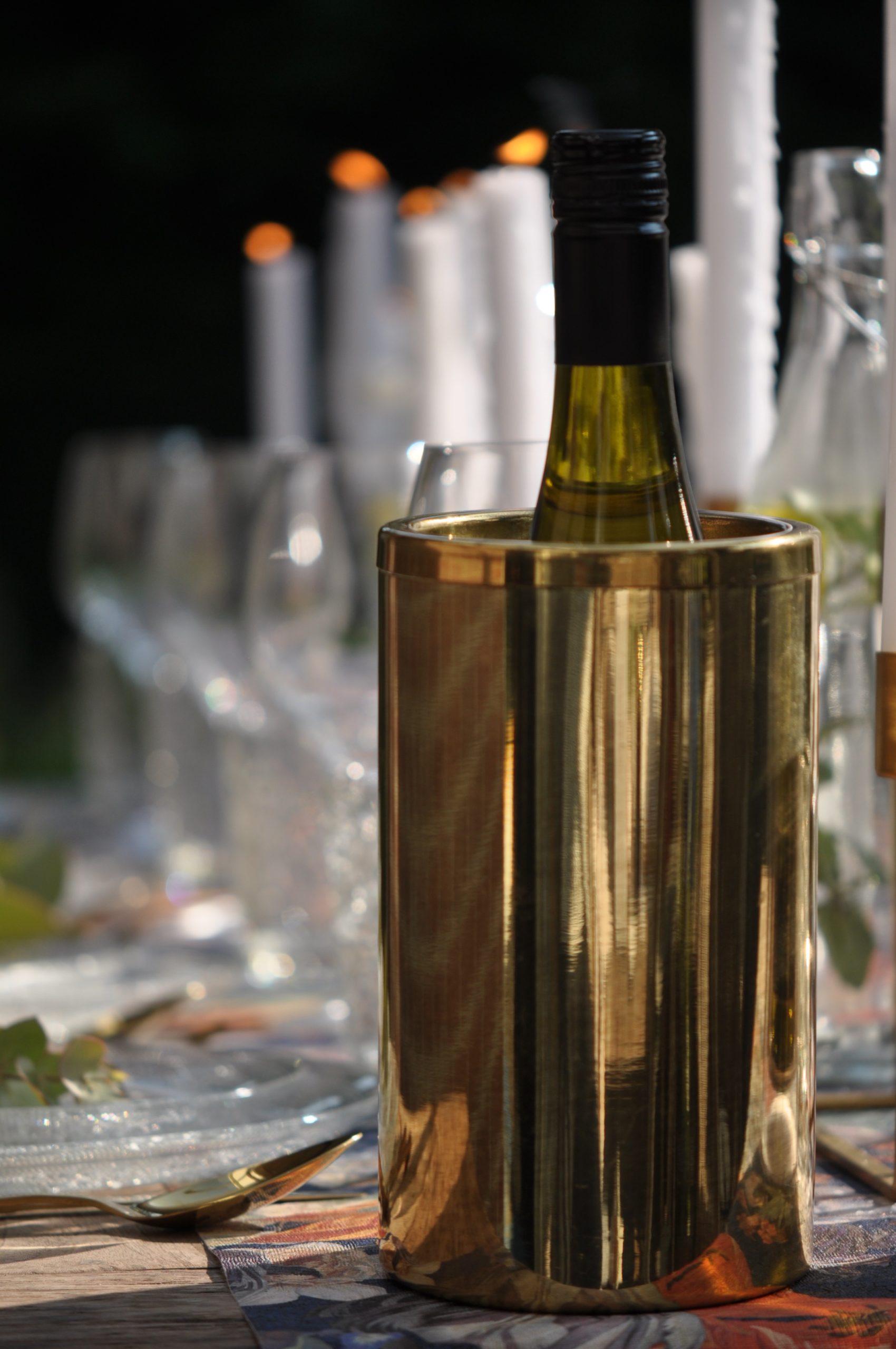 Steil mooi Gehoorzaamheid Wijnkoeler vintage goud - De Meiden van Versier