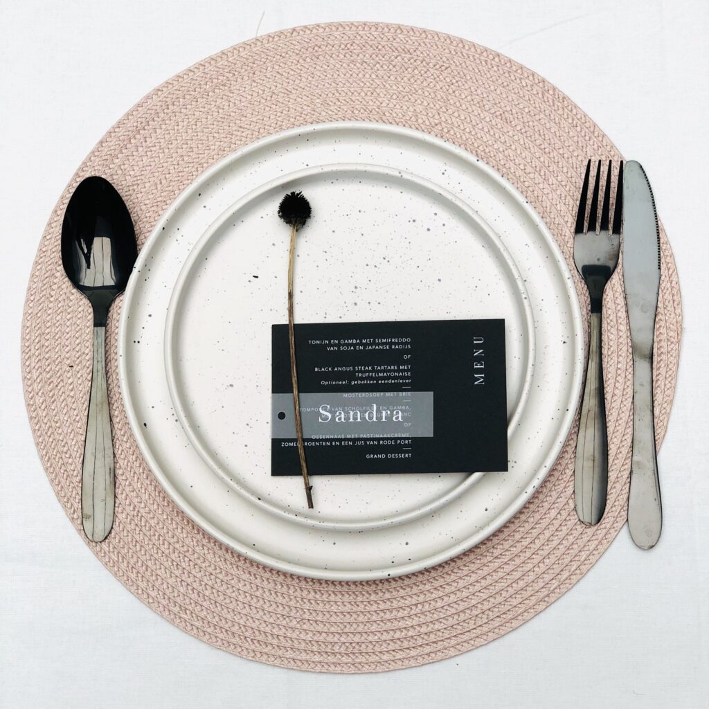 Placemat blush De Meiden van Versier